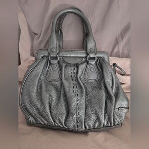 Cole Haan Charcoal Leather Satchel